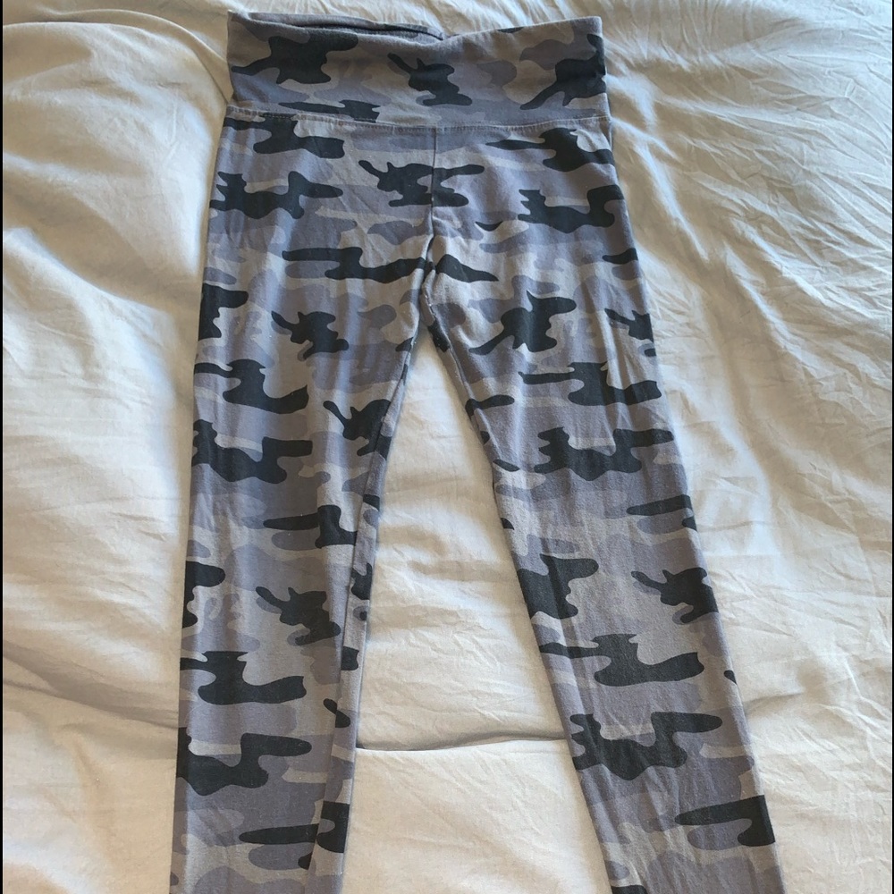 Girls Gray Camo Leggings from Justice